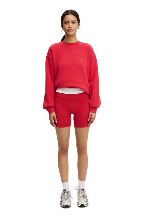 Cotton On Body Plush Graphic Crew Sweatshirt In Red
