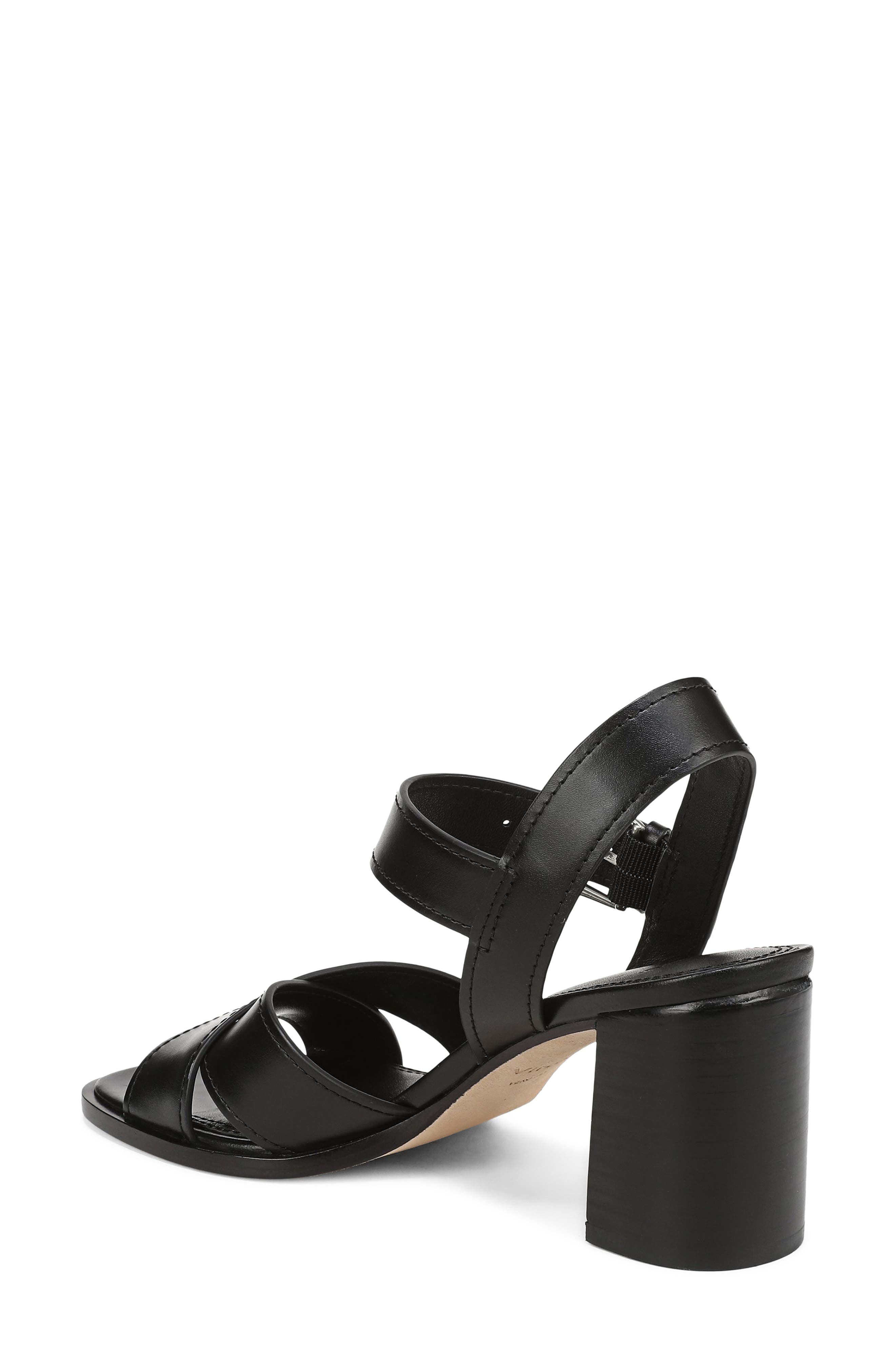 Vince Salma Ankle Strap Sandal, Alternate, color, Black