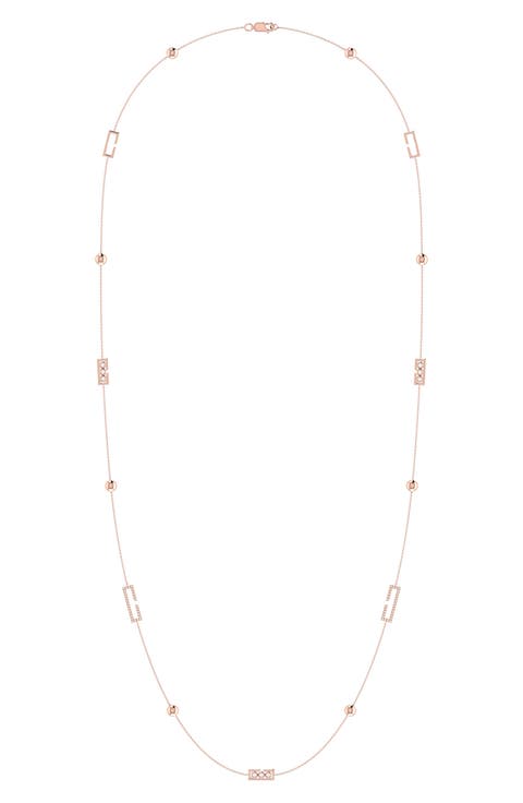 Home Traffic Light Diamond Station Necklace - 0.25ct.