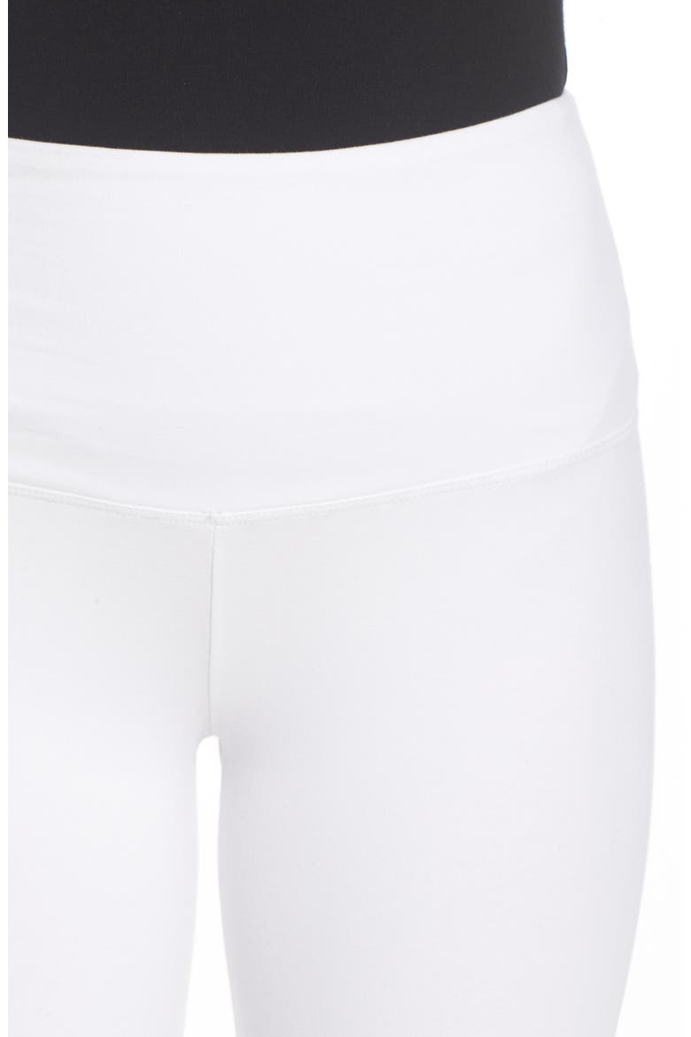 Lyssé Control Top High Waist Capris, Alternate, color, WHITE