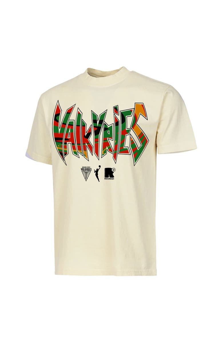 round21 Unisex round21  Cream Golden State Valkyries Juneteenth T-Shirt, Alternate, color, Cream