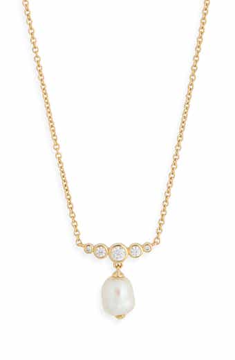 Siren Faux Pearl Pendant Necklace