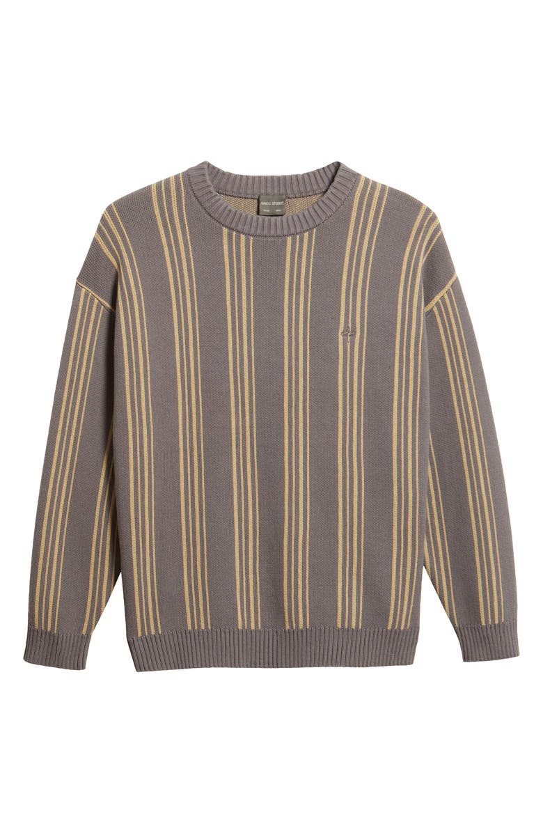 SANTO STUDIO Pachino Stripe Cotton Sweater, Alternate, color, Desert