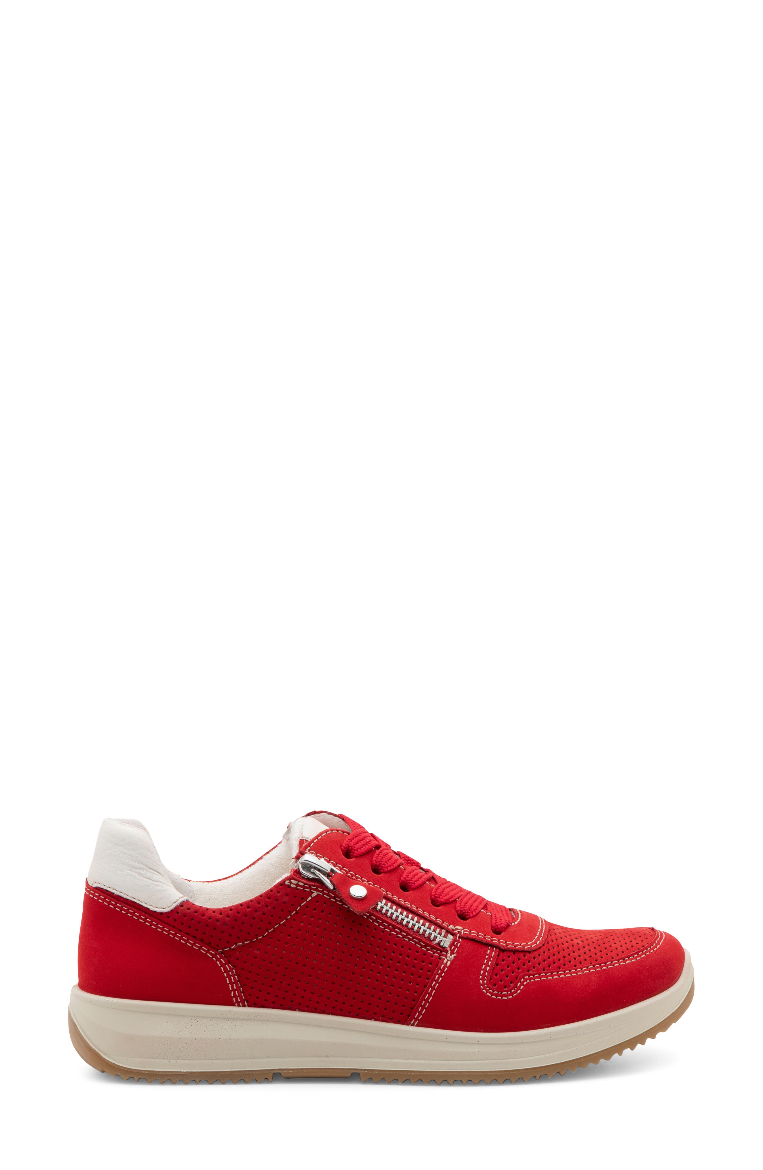 ara Opal Zip Sneaker, Alternate, color, Red