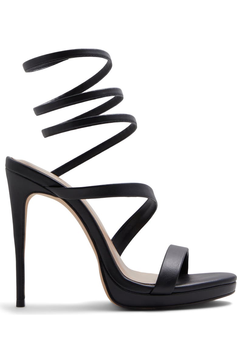 ALDO Katswirl Ankle Wrap Platform Sandal, Alternate, color,