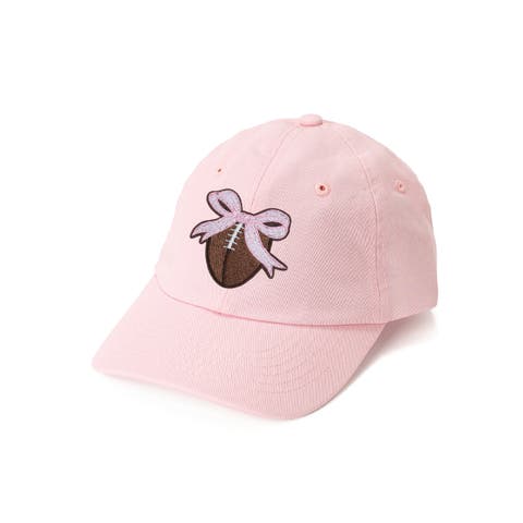 Football Bow Patch Baseball Hat