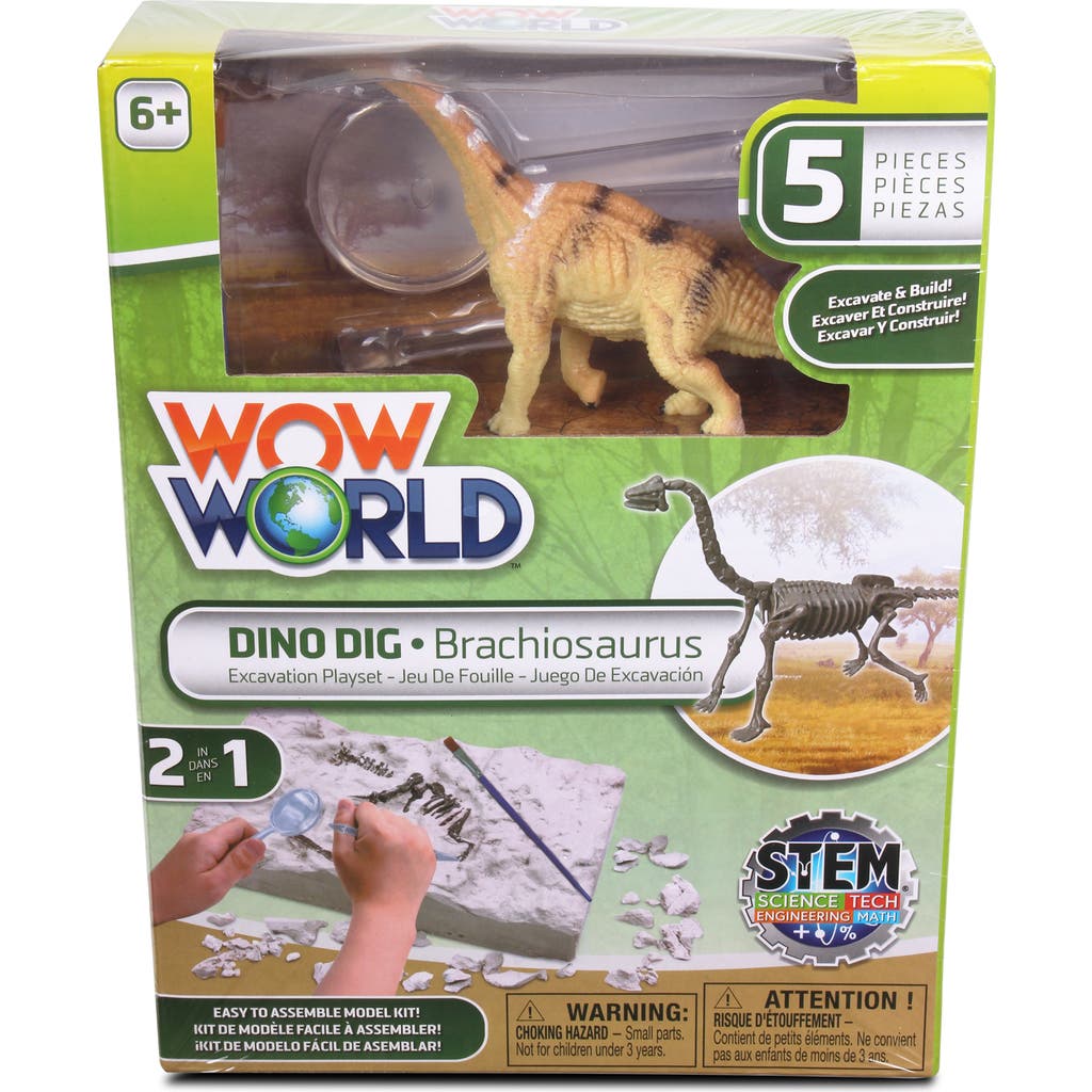 WowWorld Dino Dig Brachiosaurus Skeleton Excavation Kit, Ages 6+ in Multicolored  product