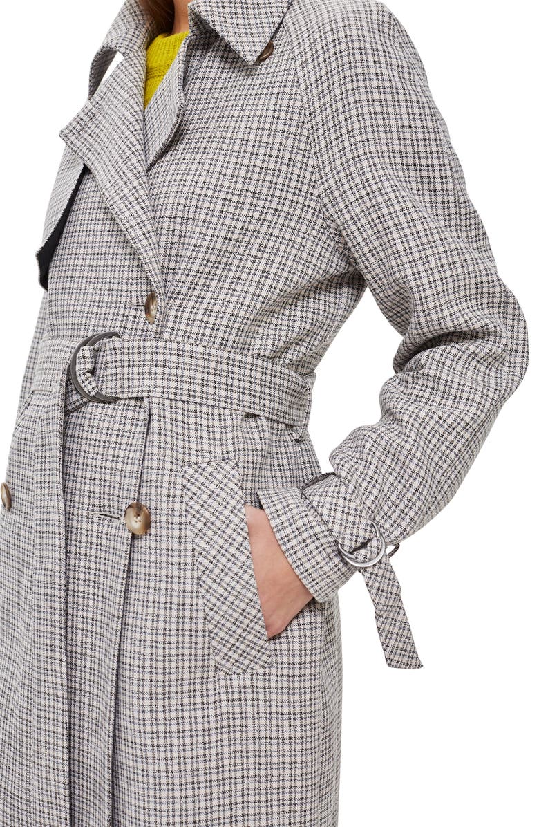 Topshop Angie Trench Coat, Alternate, color,
