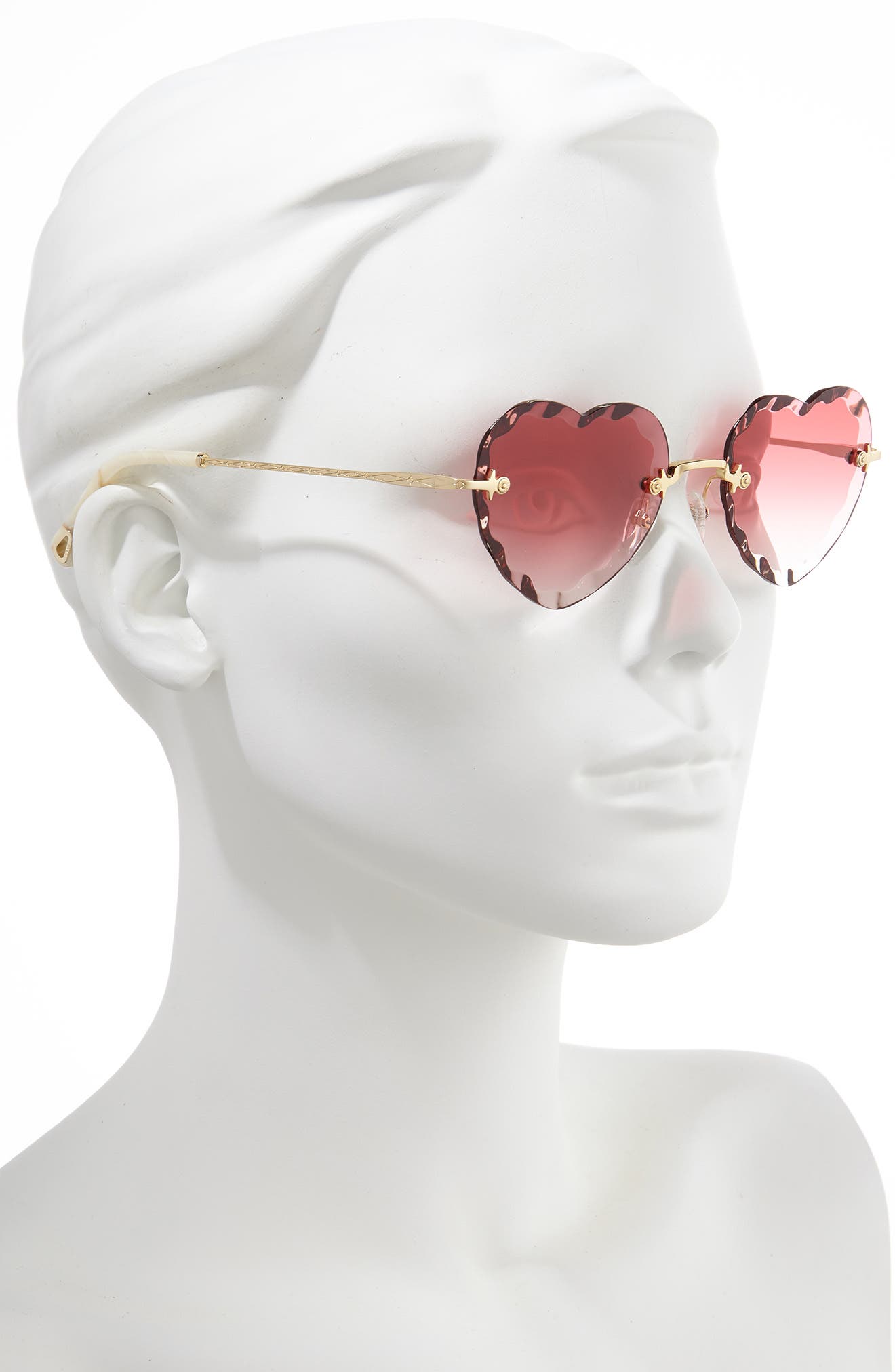 Chloé Rosie 55mm Heart Shaped Sunglasses (Women) | Nordstrom