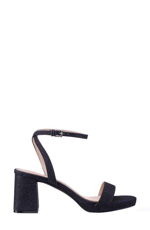 Nina Bergen Ankle Strap Sandal In Navy