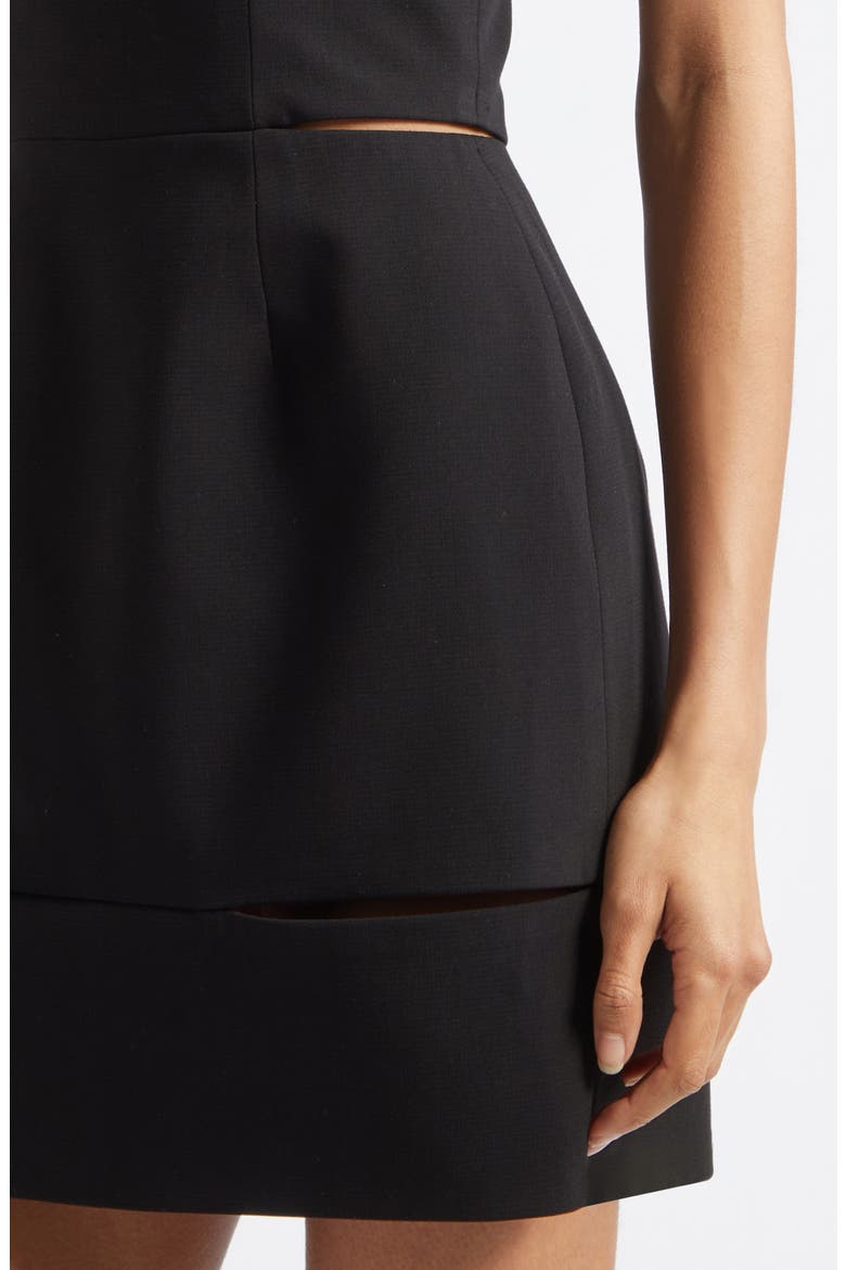 Iris Strapless Cutout Cocktail Minidress, Alternate, color, BLACK