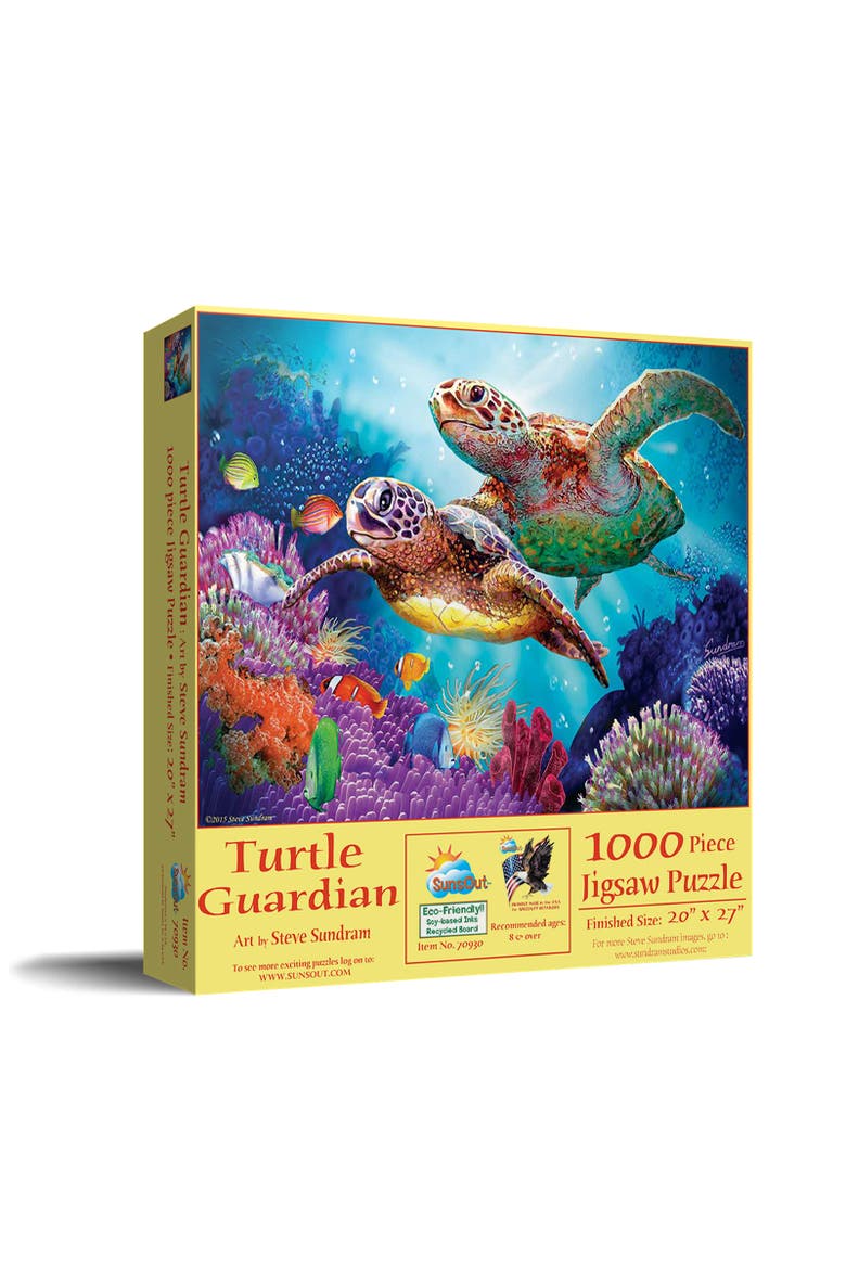 Turtle Guardian 1000 piece Jigsaw Puzzle for Adults, Main, color, Multicolor