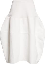 MELITTA BAUMEISTER Rounded Cotton Twill Skirt