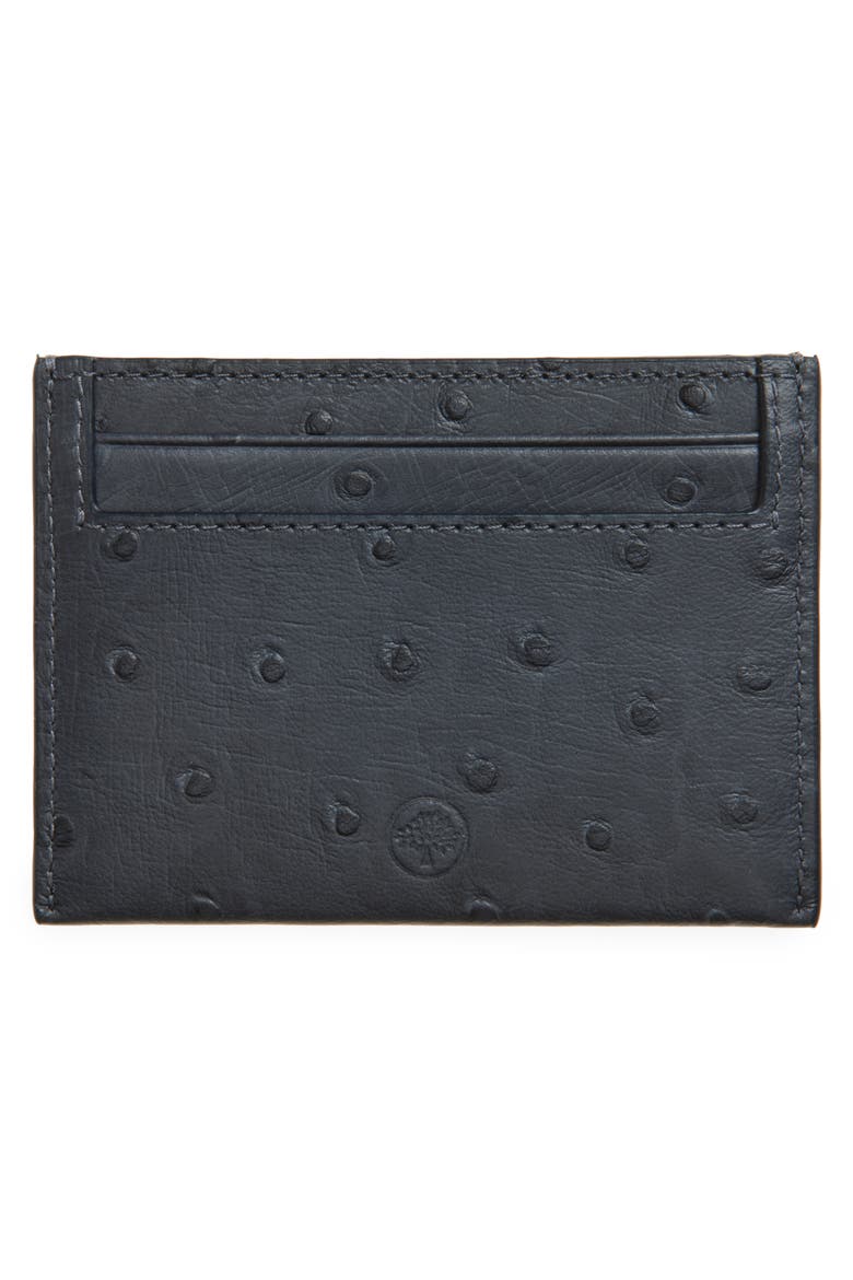 Ostrich Embossed Leather Case Case, Alternate, color, STORMY BLUE
