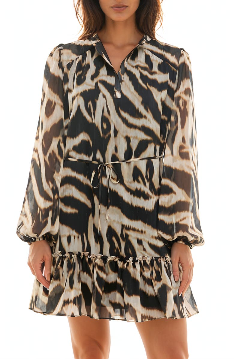 Socialite Long Sleeve Shirtdress, Main, color,