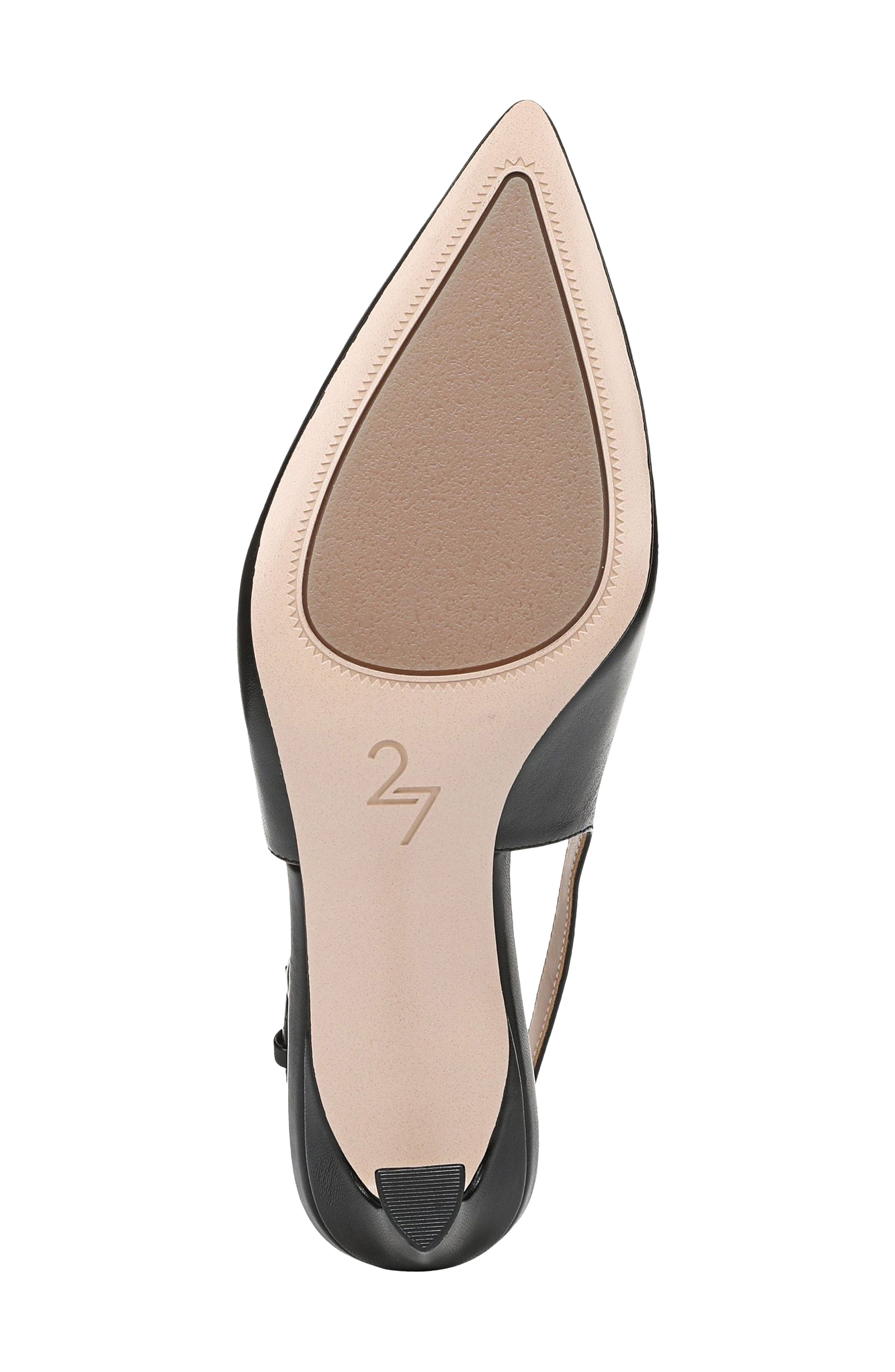 Madison Slingback Pointed Toe Pump, Alternate, color, BLACK
