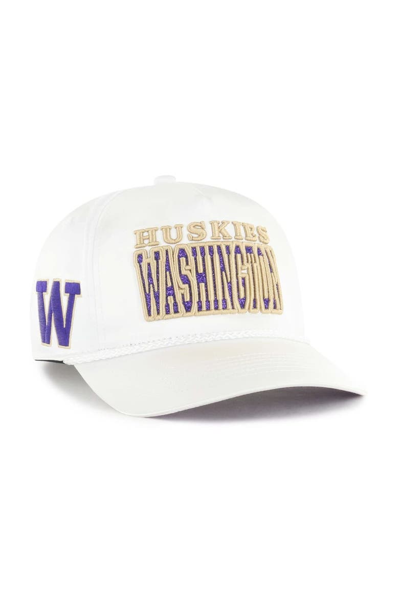 Women's '47 White Washington Huskies Outspoken Hitch Adjustable Hat, Main, color, White