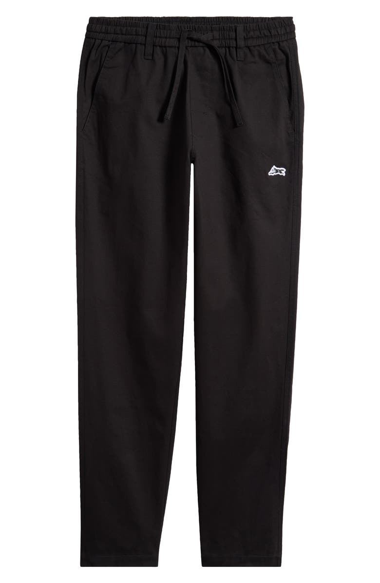 ICECREAM Prep Flat Front Twill Drawstring Pants, Alternate, color, Black