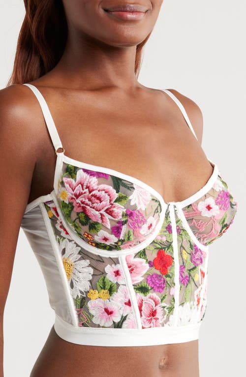 Kilo Brava Underwire Bustier In Multicolor Floral