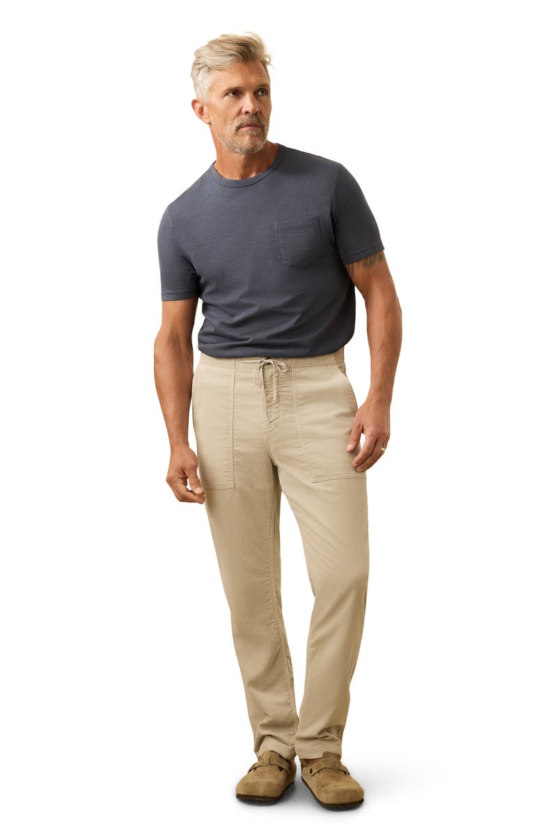 Faherty Corduroy Utility Pants, Alternate, color, Tundra Stone