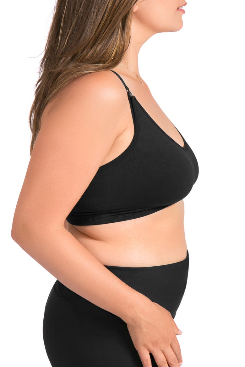 Sublime Nursing Sports Bra, Alternate, color, BLACK
