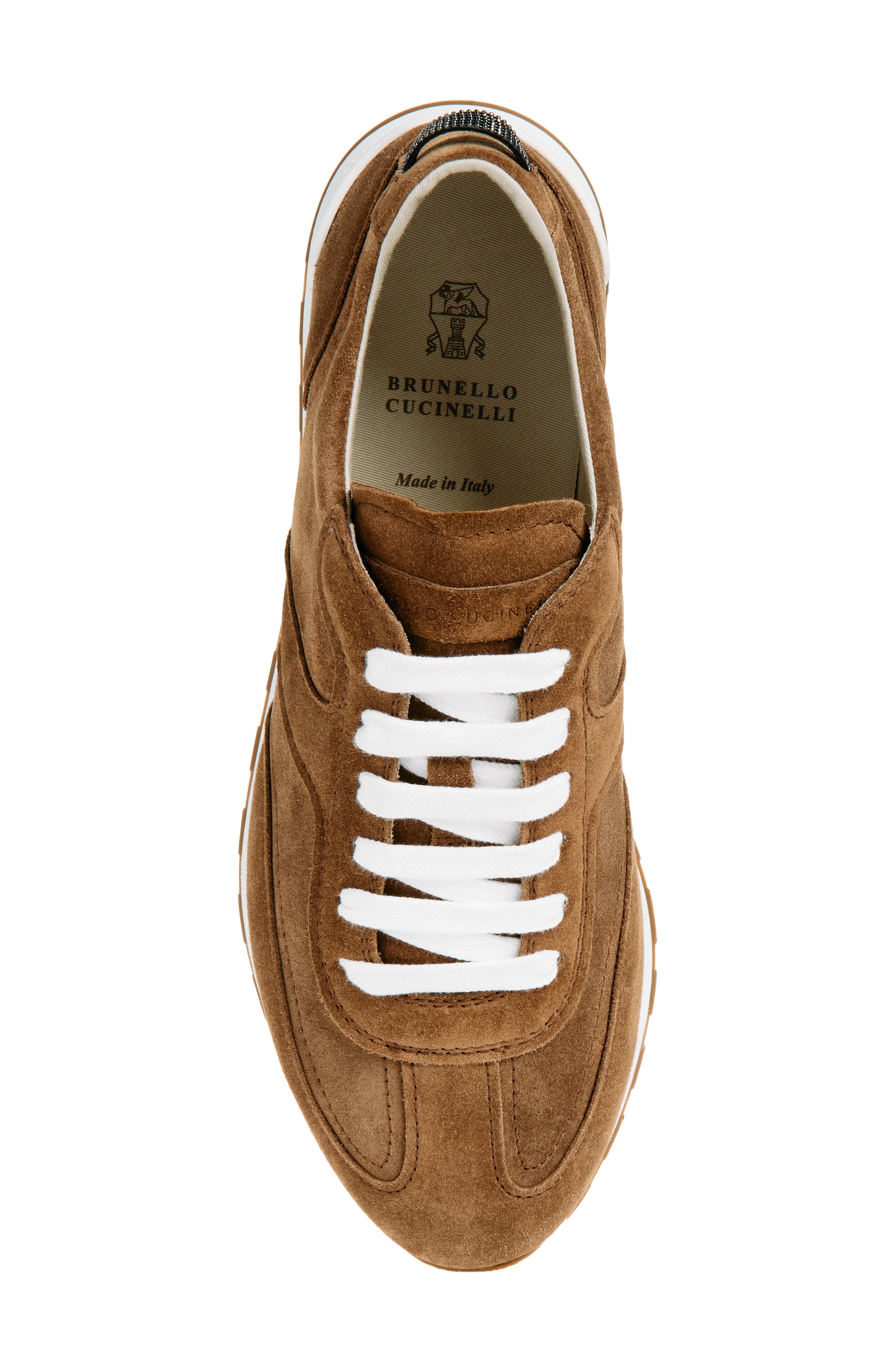 Brunello Cucinelli Suede Sneaker, Alternate, color, C9773 Caramello