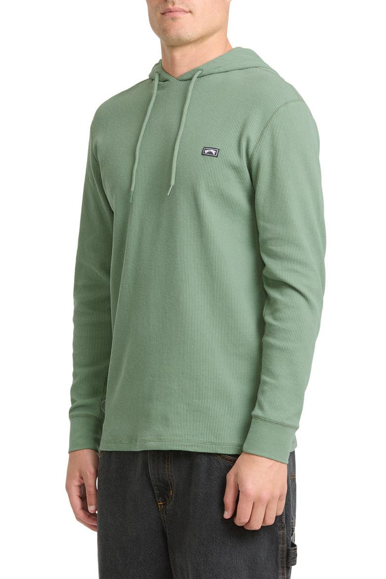 Foundation Thermal Hoodie, Alternate, color, HEDGE GREEN