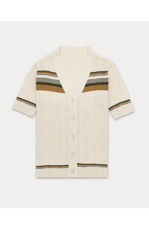 Fortela Clarisse Striped Cardigan in Green at Nordstrom, Size X-Small