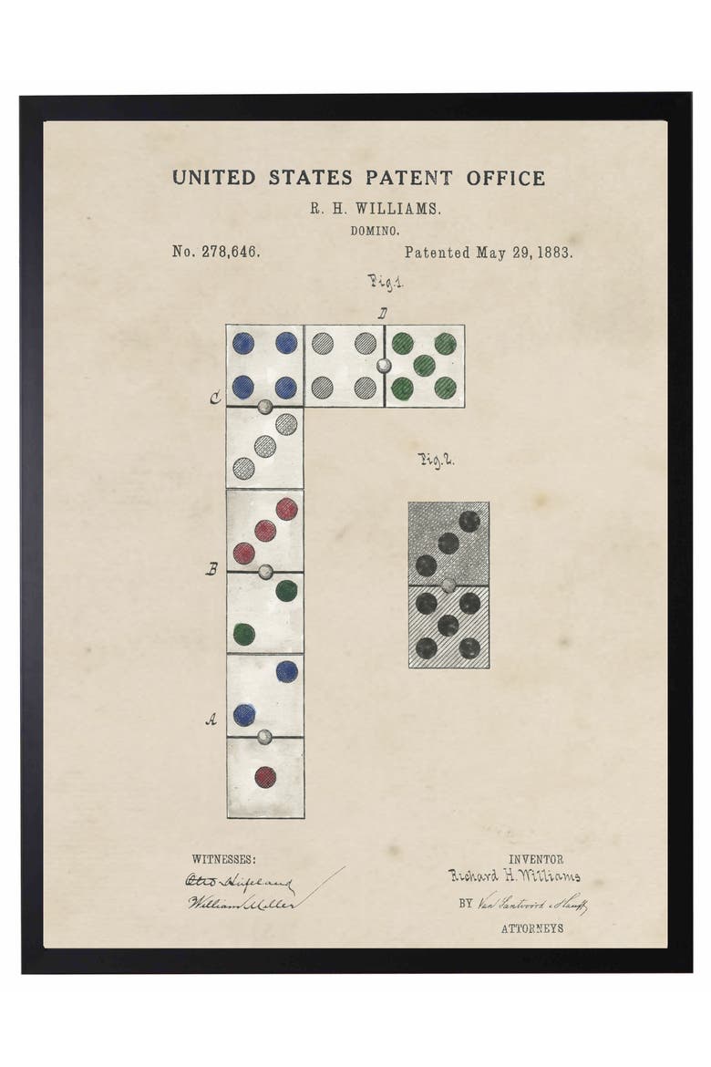 Domino Patent in Black Frame, Main, color, No Color