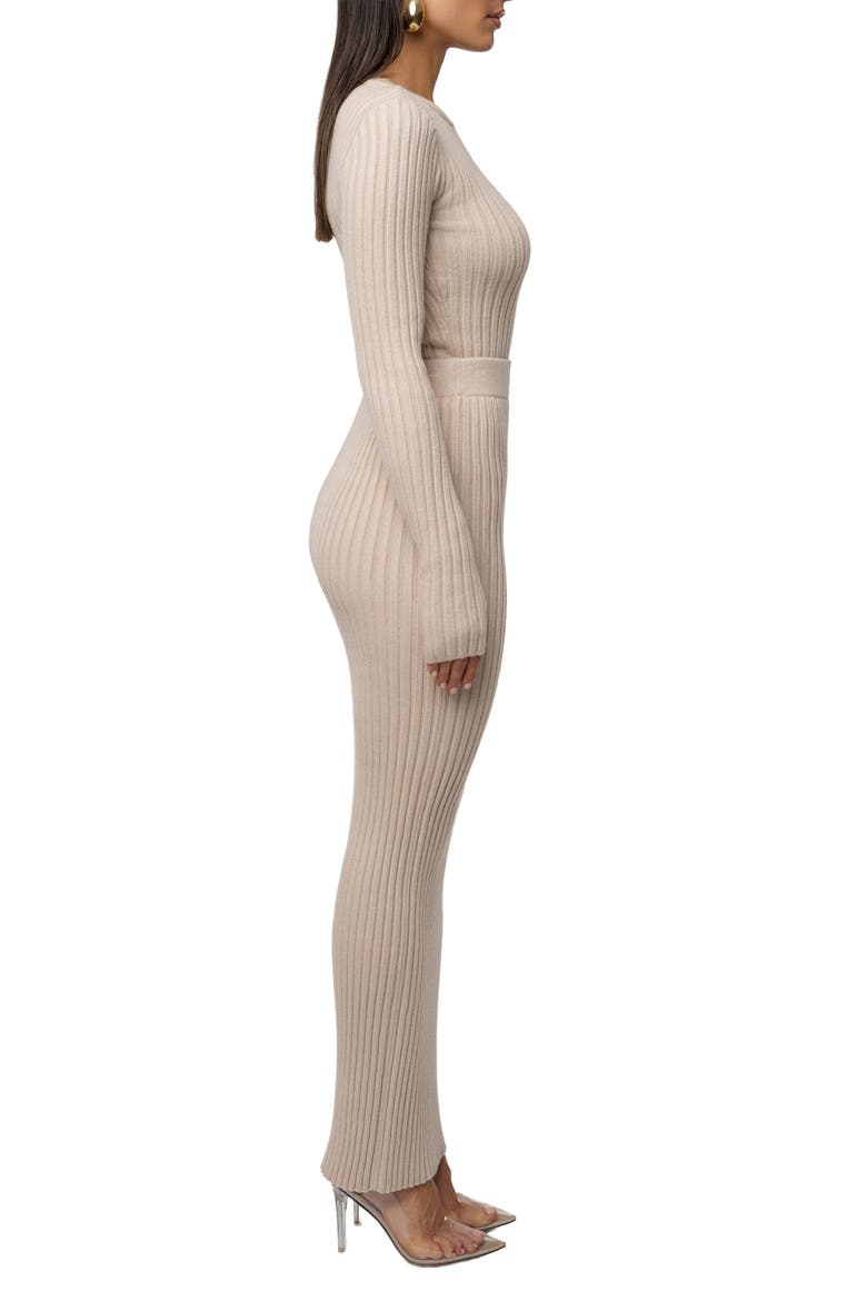 Soft Reset Ribbed Skirt, Alternate, color, Stone