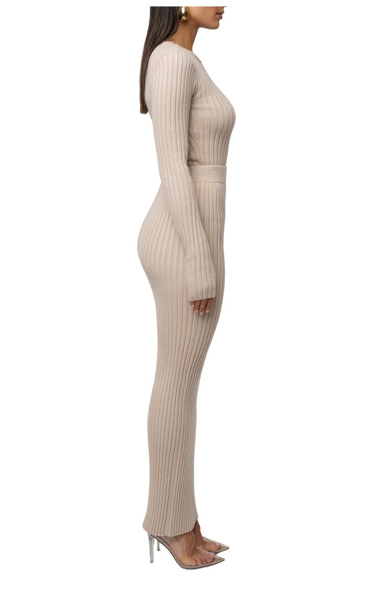 JLUXLABEL Soft Reset Ribbed Skirt, Alternate, color, Stone