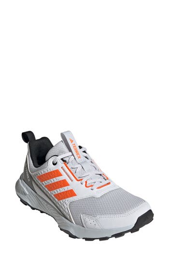 Adidas Originals Adidas Terrex Tracefinder Trail Hiking Shoe In Dash Grey/orange/solid Grey