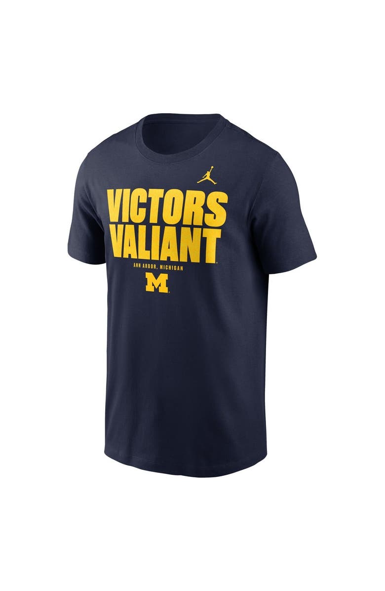 Jordan Brand Men's Jordan Brand Navy Michigan Wolverines Campus Local T-Shirt, Alternate, color, Navy