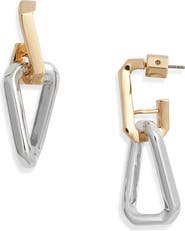 AllSaints Hex Mismatch Drop Earrings