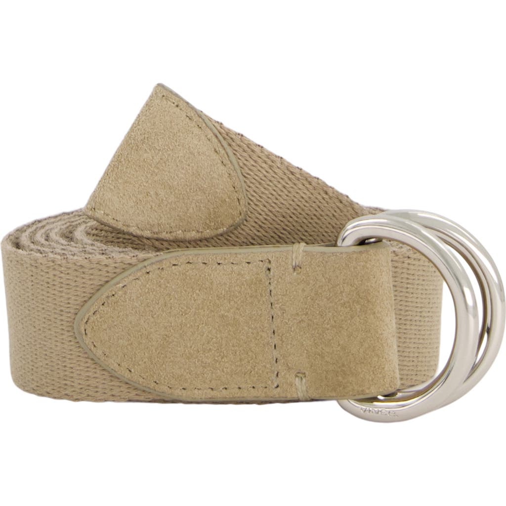 Vince D-ring Webbing Belt In Sandbar