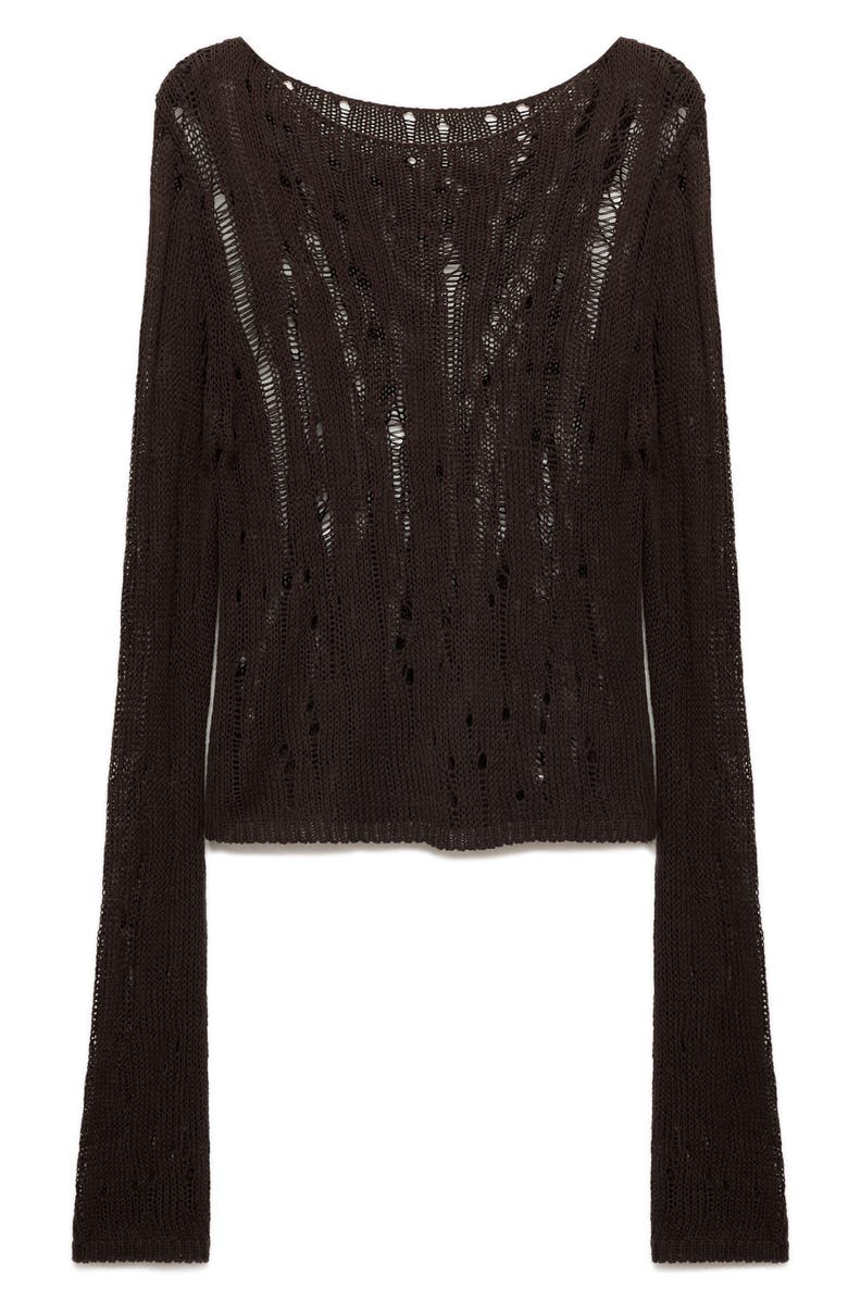 MANGO Unstitched Sweater, Alternate, color, 