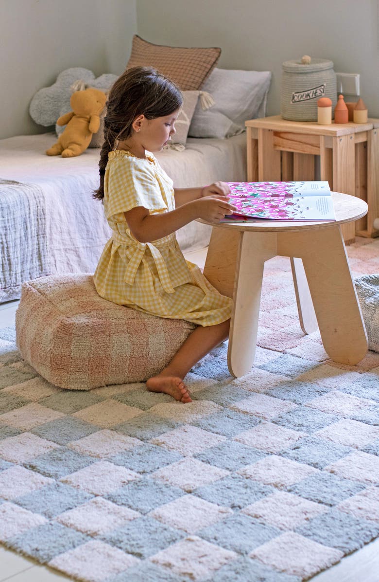 Lorena Canals Tiles Washable Cotton Blend Rug, Alternate, color, Blue Sage