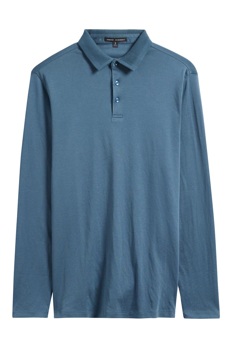 Georgia Long Sleeve Pima Cotton Polo, Alternate, color, ORION BLUE