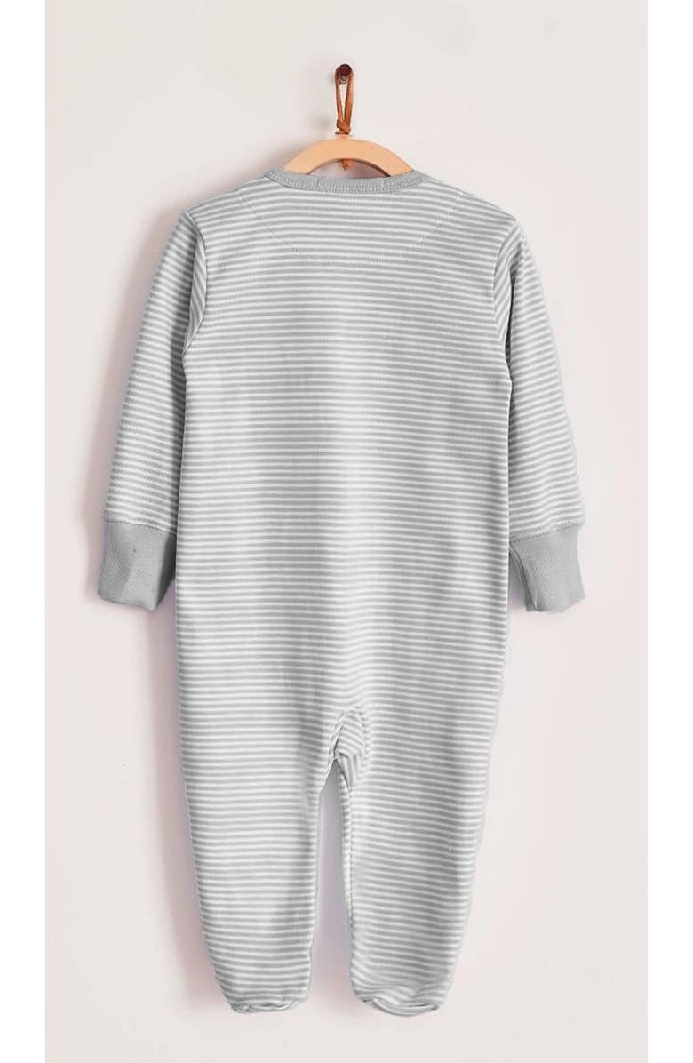 Babycottons Premium Peruvian Pima Cotton In The Woods Zip Footed Pajama for Infant, Alternate, color, Grey