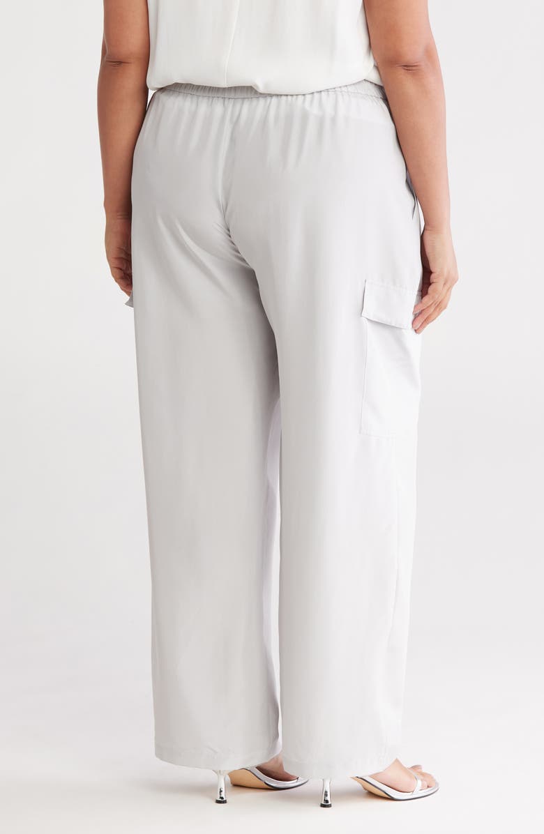 Eileen Fisher Silk Cargo Pants, Alternate, color, Nimbus