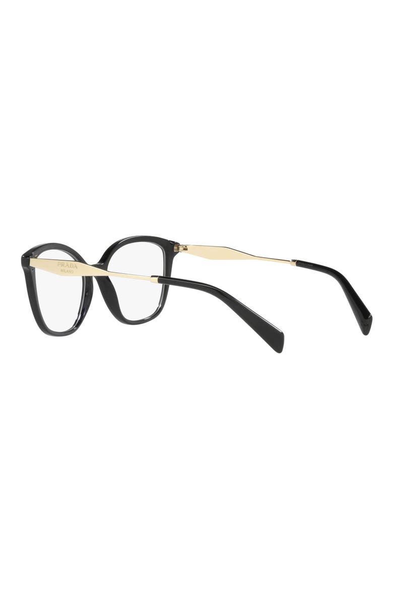 54mm Butterfly Optical Glasses, Alternate, color, BLACK