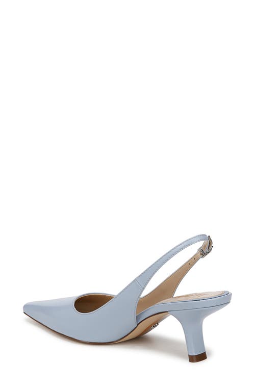 Sam Edelman Bianka Slingback Pump Blue Breeze Leather In Blue Breeze