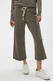 Michael Stars Jaden Mineral Wash Crop Drawstring Pants