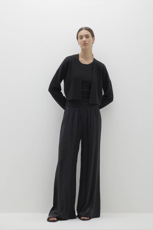 Naked Cashmere Madeline Cropped Cardigan In Black