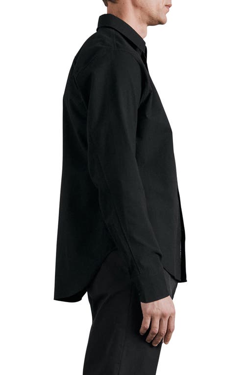 Rag & Bone Icons Fit 2 Slim Fit Engineered Button-up Shirt In Black
