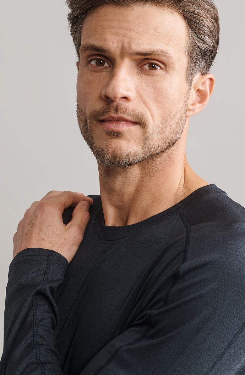 Rhone Invictus Long Sleeve Training T-Shirt, Alternate, color, Black