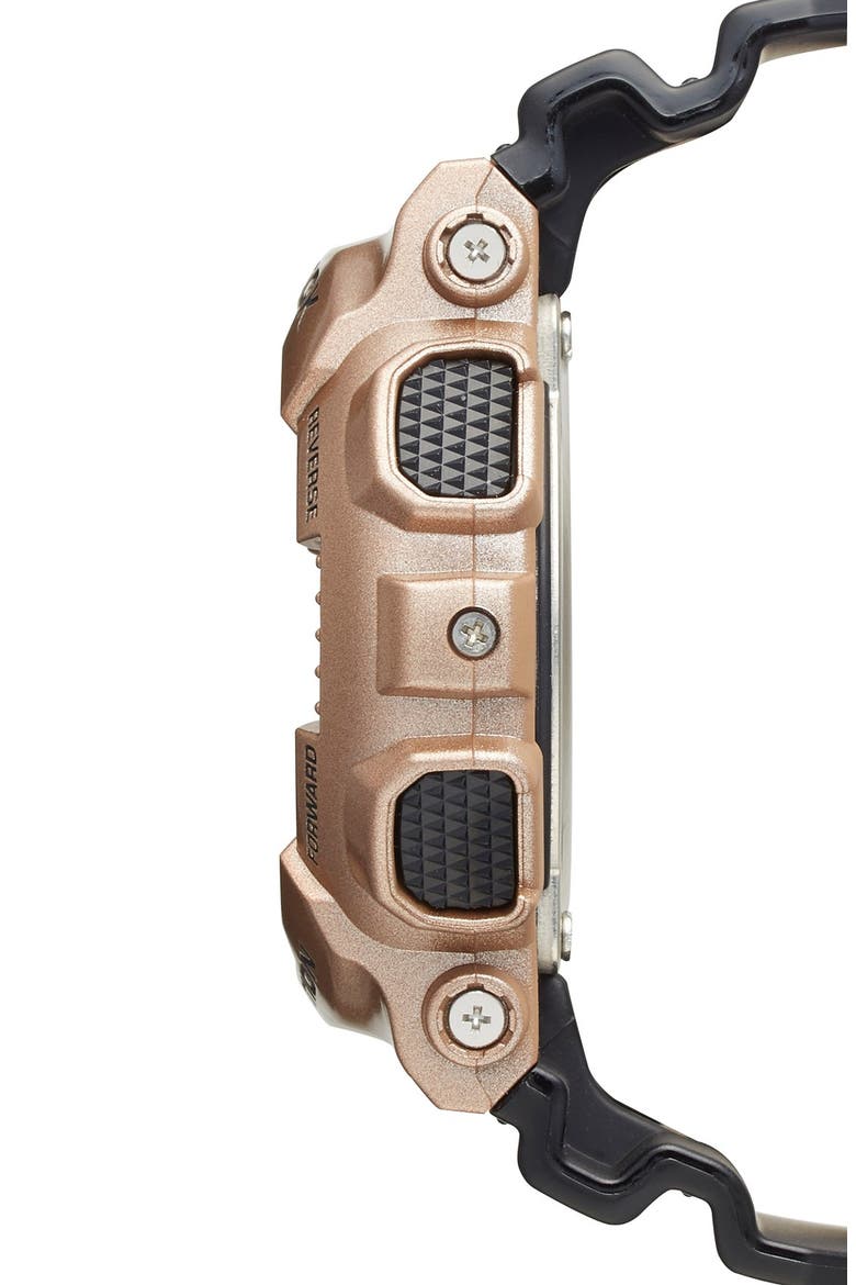 Resin Ana-Digi Watch, 51mm, Alternate, color, ROSE GOLD/ BLACK