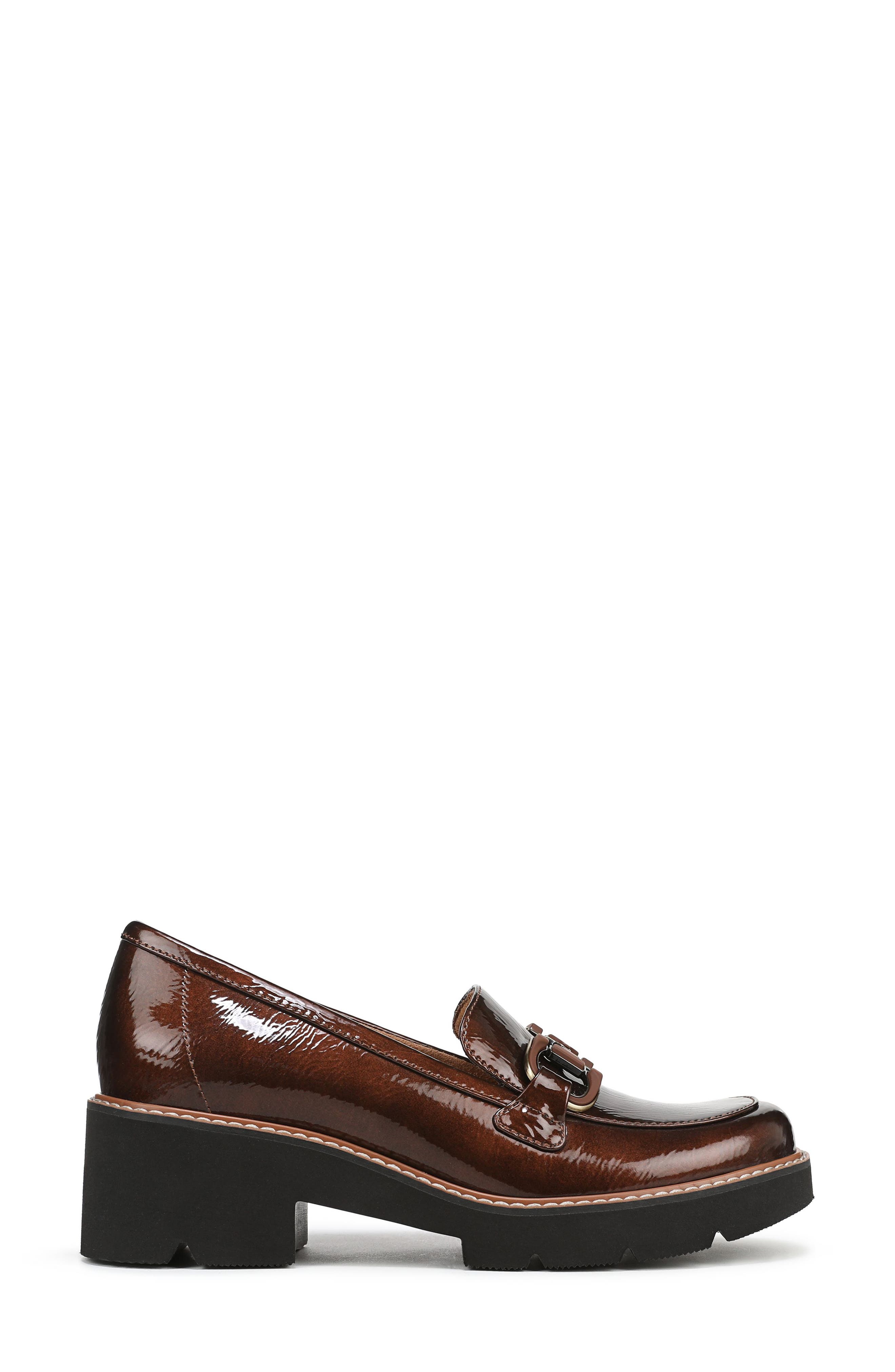 Corrine Bit Loafer, Alternate, color, BROWN PATENT FAUX LEATHER