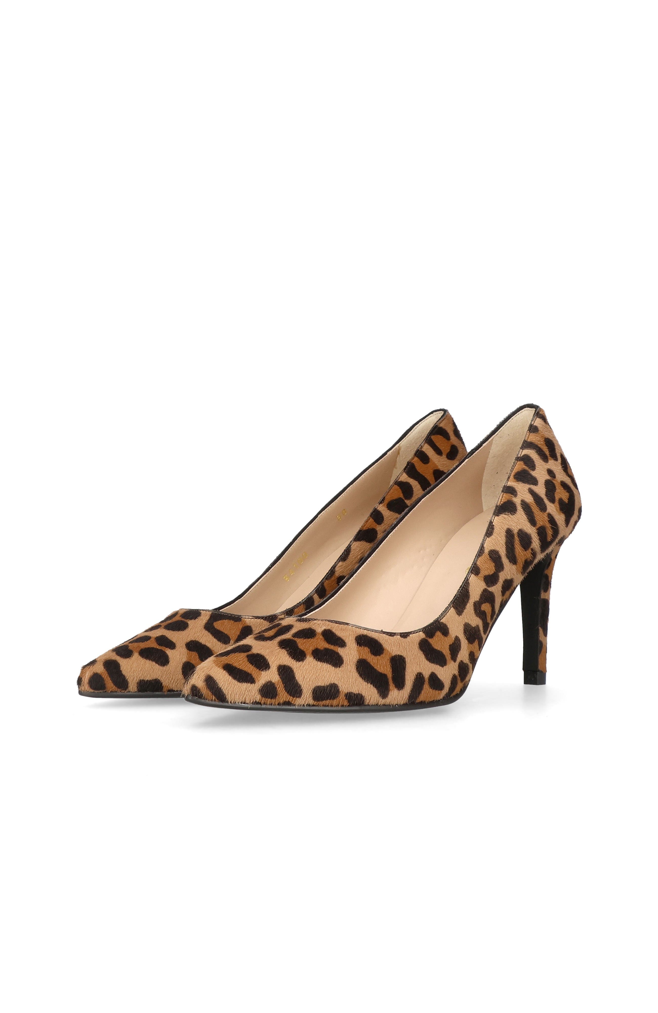 Leopard Pointed Toe Pump, Alternate, color, Brown