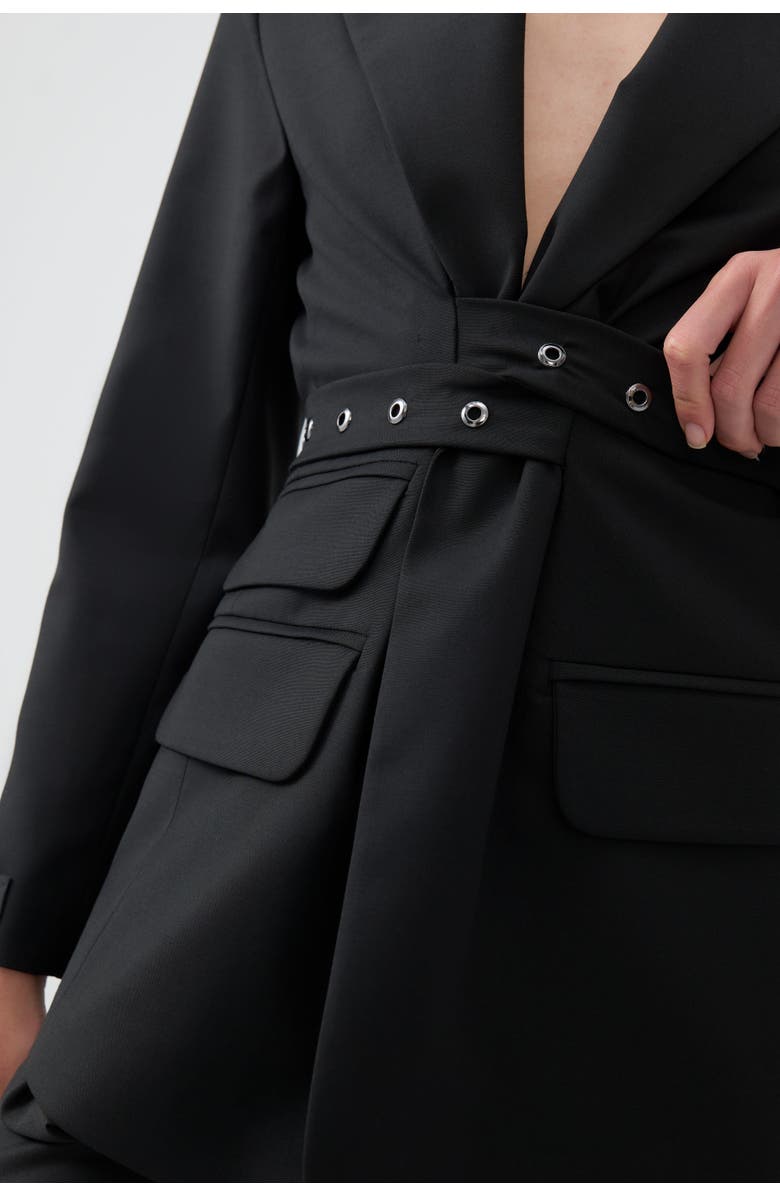 Nocturne Belt Detailed Jacket, Alternate, color, 